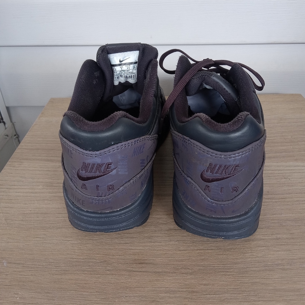 Nike Air Max 1 LX LUX Logo Print Women's Shoes Oil Grey 917691-001 - Picture 2 of 11